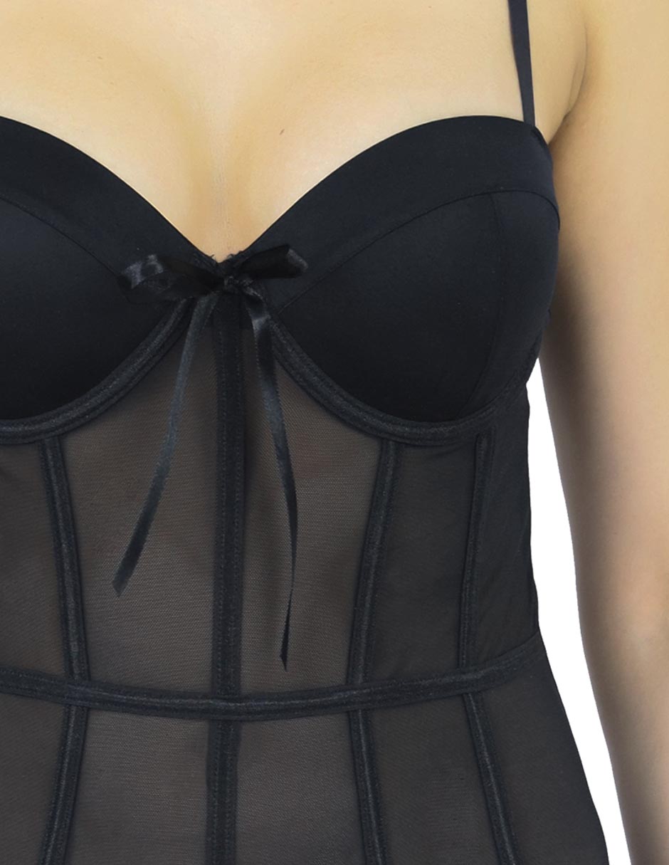 Body con escote v para mujer 4